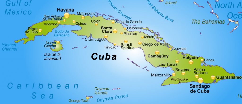 Landkarte von Kuba
